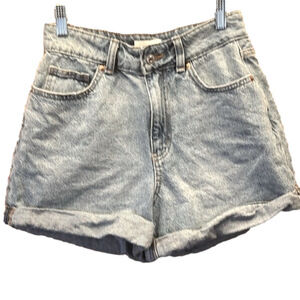 H&M Jean Shorts, Size 4, Waist 13.5”, Washed Blue